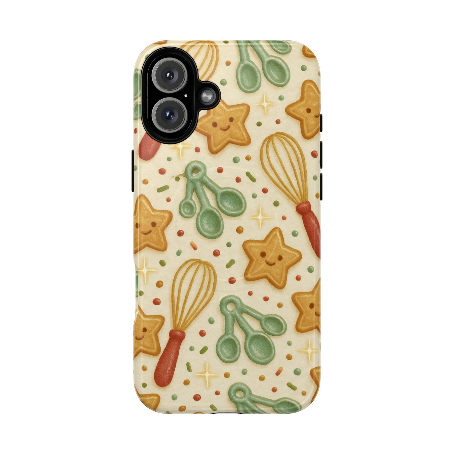Baking Holiday iPhone Case — Cute Whisk & Cookie Pattern | compatible with MagSafe