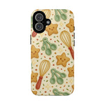 Baking Holiday iPhone Case — Cute Whisk & Cookie Pattern | compatible with MagSafe  Shamo's iPhone 16 Plus / Glossy