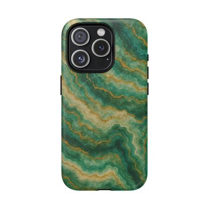 Green Marble iPhone Case with MagSafe - Shamo's