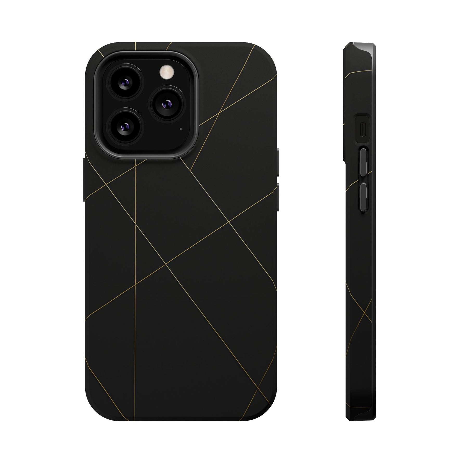 Black Geometric Design iPhone Case | MagSafe  Shamo's iPhone 13 Pro / Matte