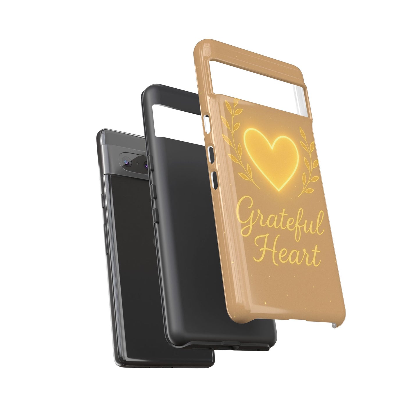 Grateful Heart iPhone Case — Warm Neon Heart
