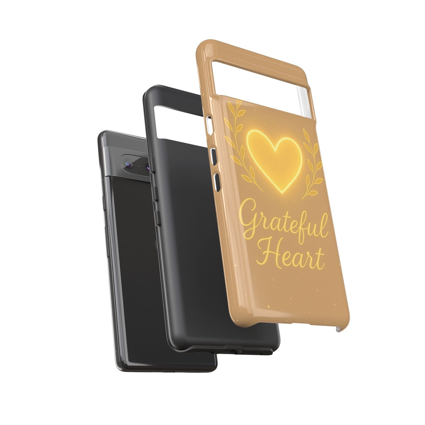 Grateful Heart iPhone Case — Warm Neon Heart  Shamo's