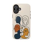 "Connected Lines" Minimalist iPhone Case — MagSafe, Magnetic Impact-Resistant  Shamo's iPhone 16 Plus / Glossy