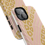 Pink Gold Leopard iPhone Case compatible with MagSafe - Shamo's