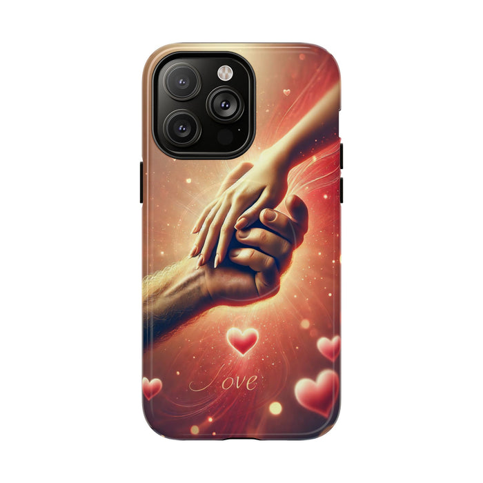 Magnetic Phone Case - Hands in Love Design - Compatible with MagSafe