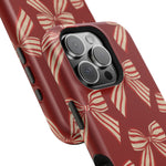 Holiday Red Bow iPhone Case — Impact‑Resistant iPhone Cover with MagSafe compatibility  Shamo's
