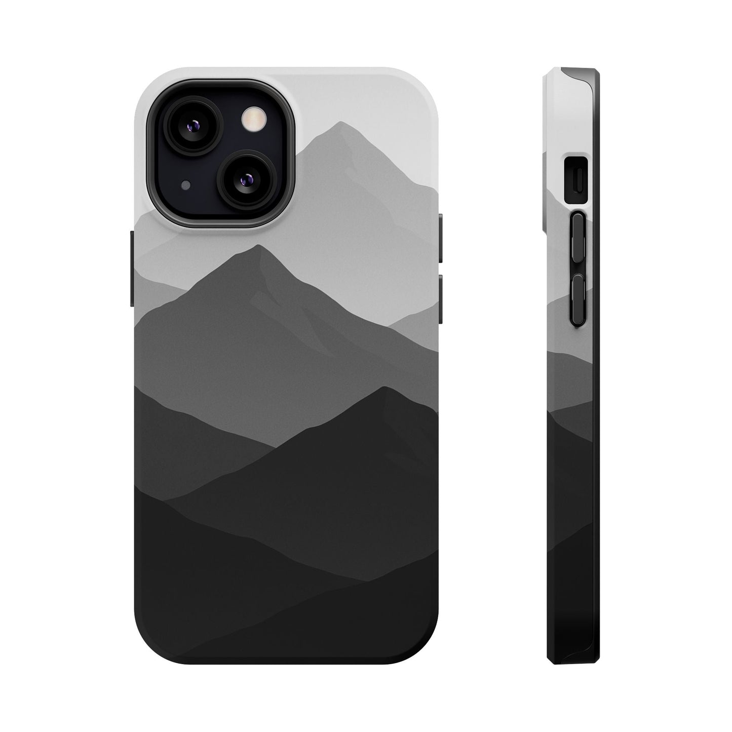 Monochrome Mountain Design iPhone Case | MagSafe  Shamo's iPhone 13 Mini / Matte