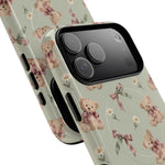 Funda para iPhone con lazo y osito de peluche con MagSafe
