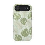 Tropical Monstera Phone Case, Impact-Resistant Magnetic iPhone Cover with MagSafe Compatibility