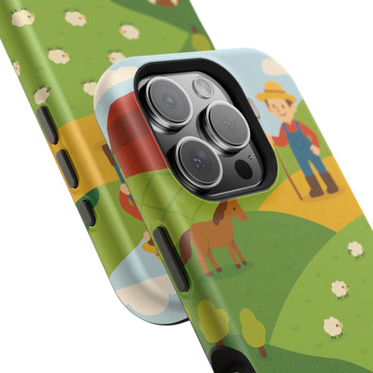 Farm-Themed Impact-Resistant MagSafe Phone Case