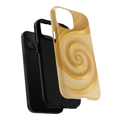 Luxury Series Swirl Gold iPhone Case compatible with MagSafe - Shamo's