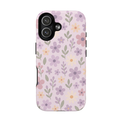Floral Magnetic | Compatible with MagSafe Phone Case - Stylish and Durable Protection