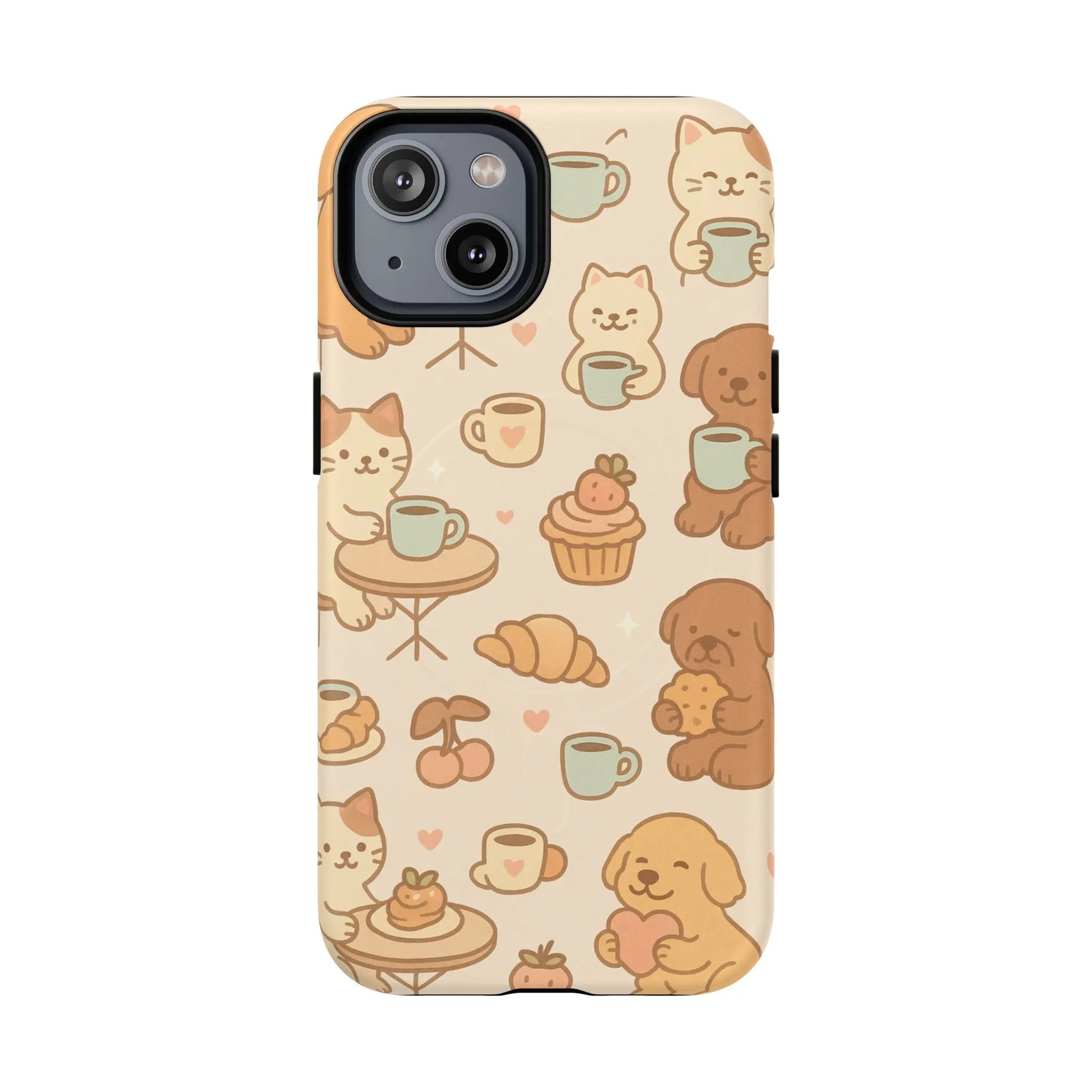 Coffee Cats & Dogs Phone Case with MagSafe - Shamo's