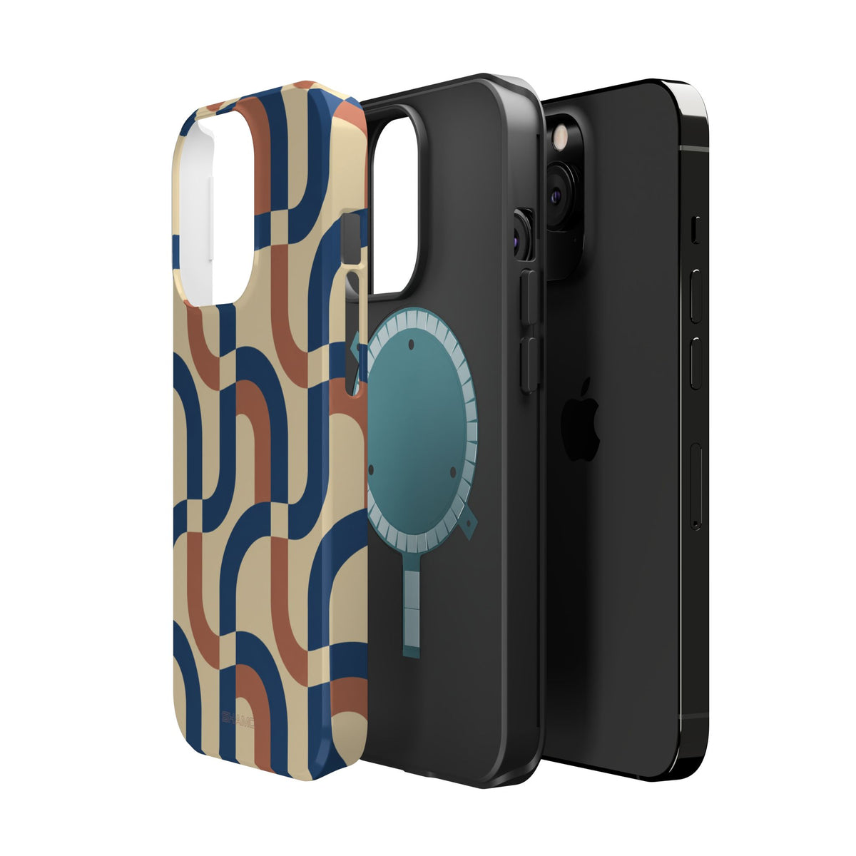 Mod Ribbon – Retro Geometric MagSafe Phone Case