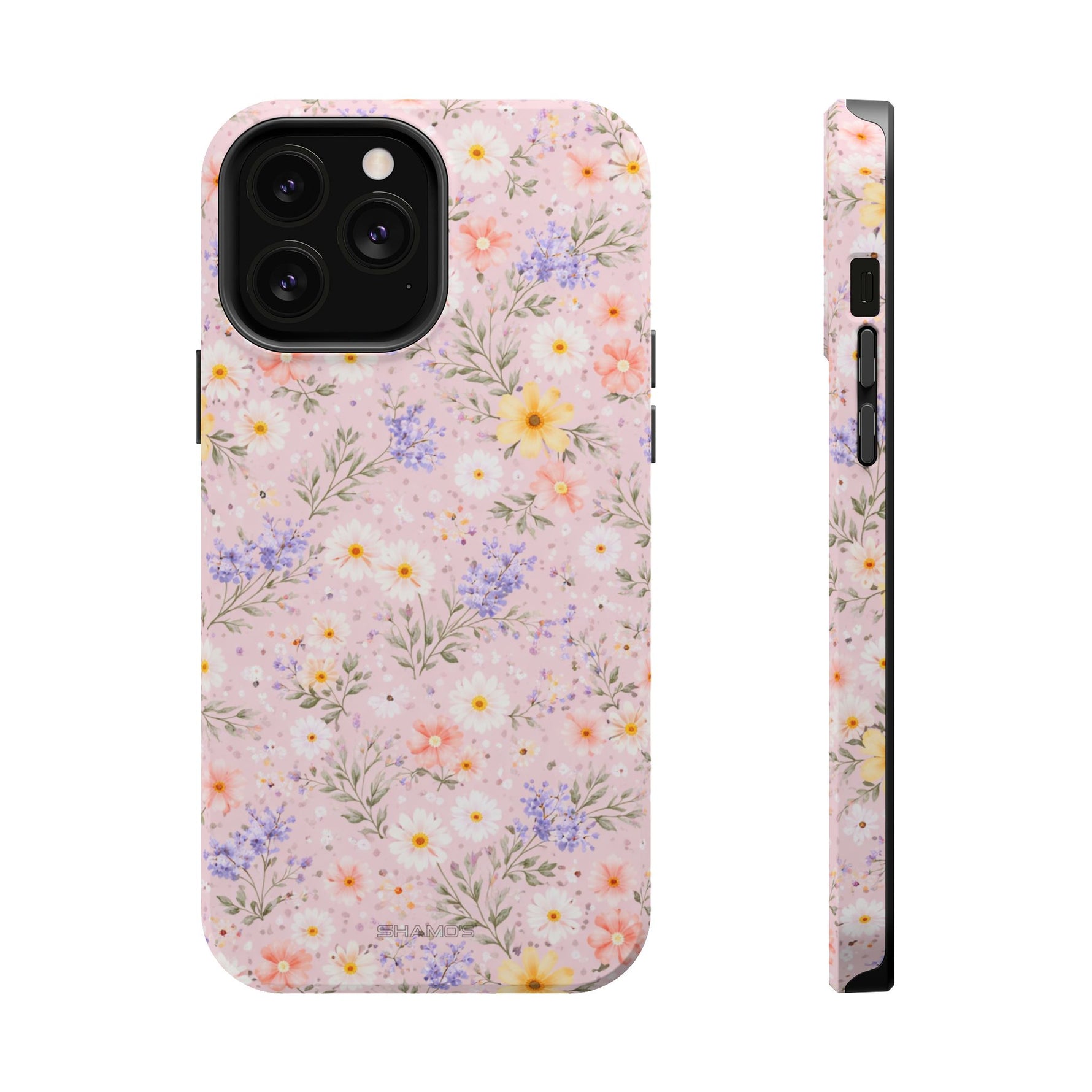 Pastel Floral MagSafe Compatible Magnetic Impact Phone Case