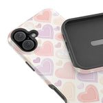 Pastel Heart Love MagSafe Impact-Resistant iPhone Case