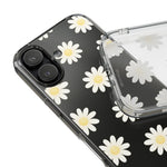 Clear Daisy Floral Phone Case, Impact-Resistant, Anti-Yellowing, Camera & Screen Protection - iPhone 17 / Without gift packaging - Shamo's