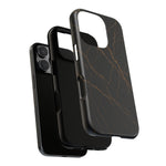 Black Marble Tough iPhone Case  Shamo's