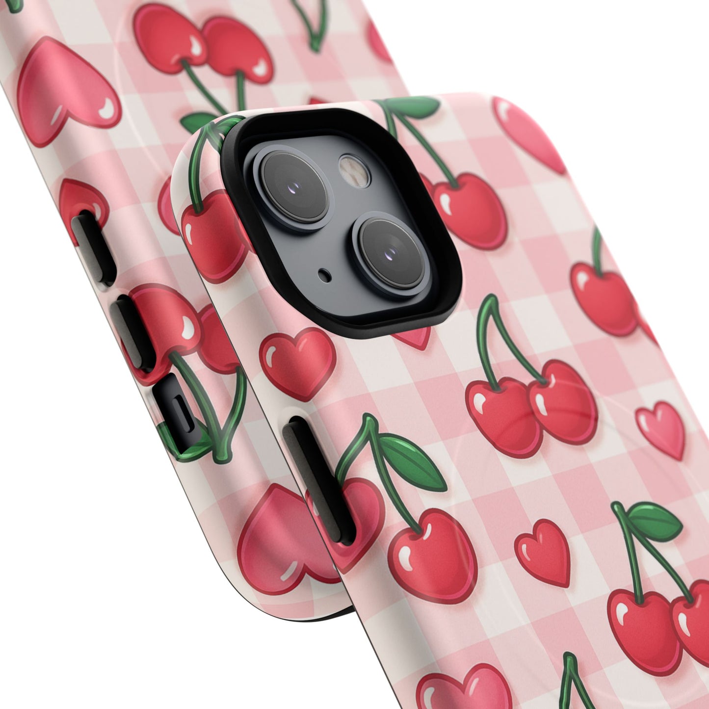 Y2K Cherries & Hearts iPhone Case | MagSafe