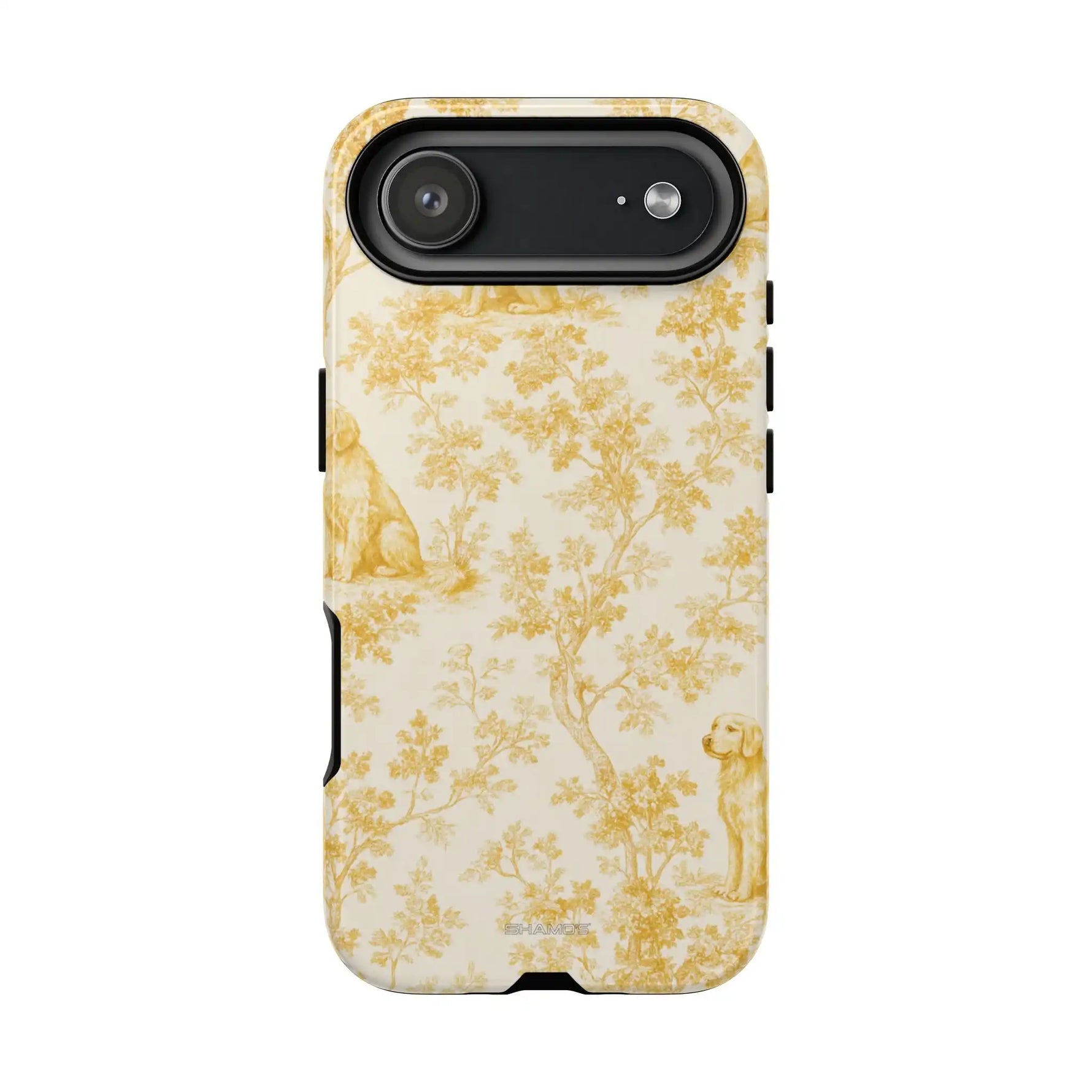 Golden Retriever Pattern Phone Case — Impact Resistant Tough Cases