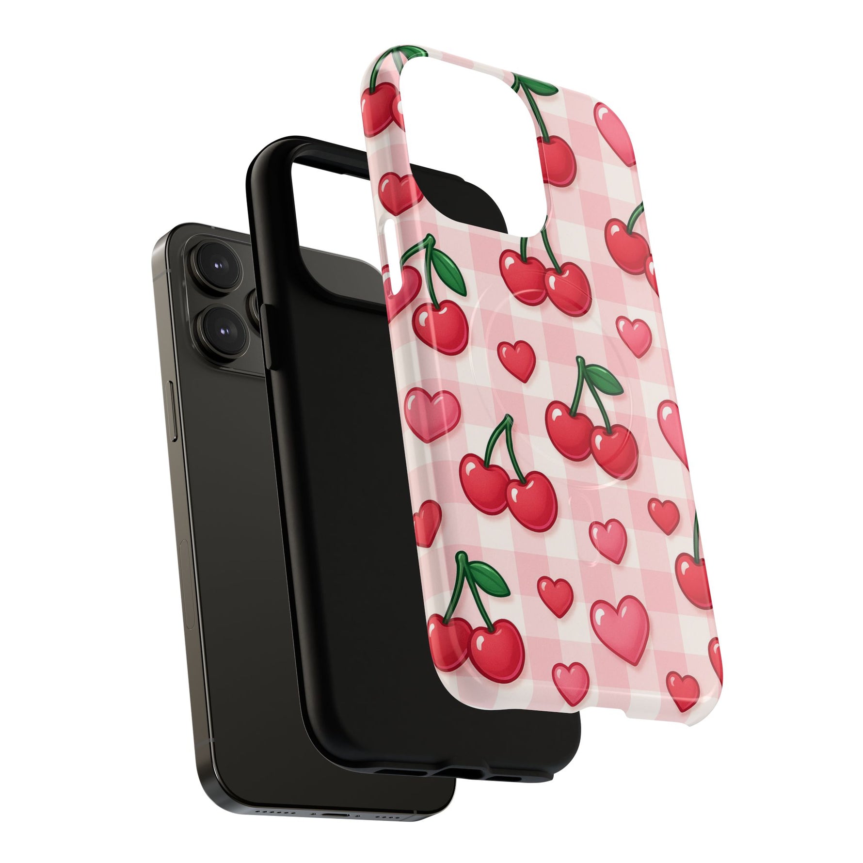 Y2K Cherries & Hearts iPhone Case | MagSafe - Shamo's