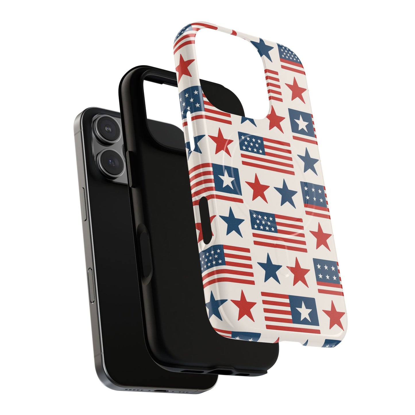 Patriotic American Flag iPhone Case | MagSafe