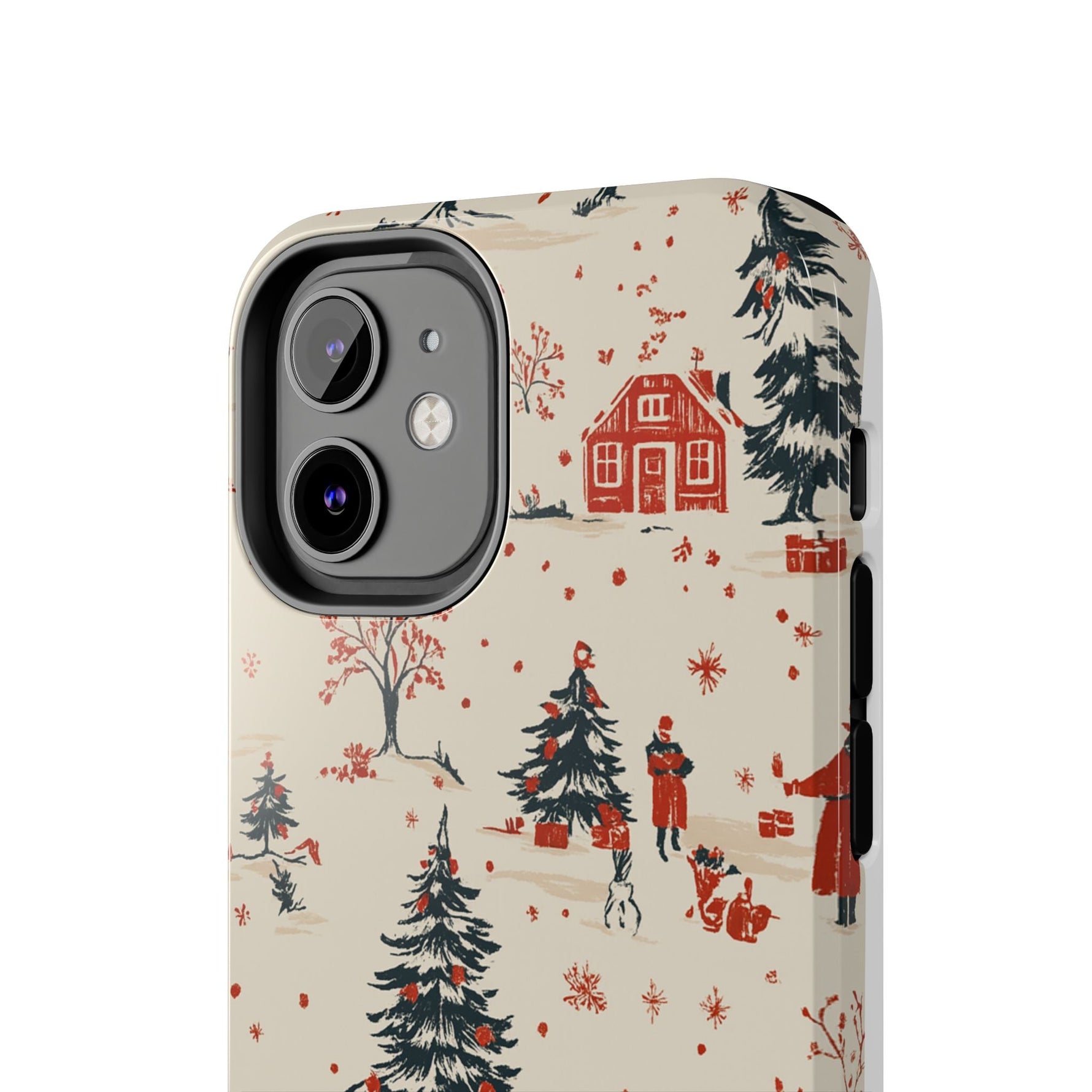 Winter Village Holiday Tough iPhone Case — Vintage Holidays & Snow Scene  Shamo's