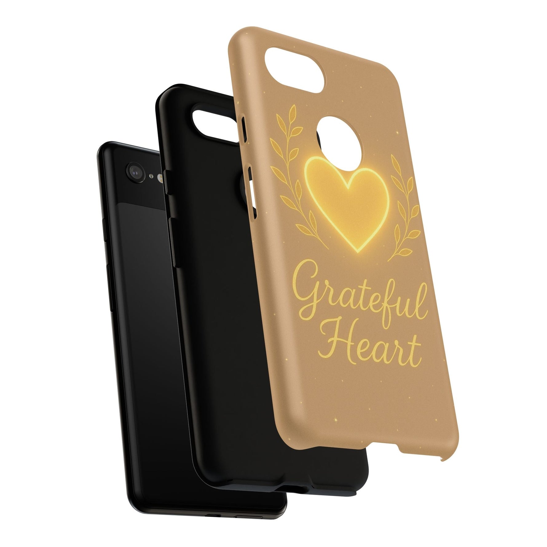 Grateful Heart iPhone Case — Warm Neon Heart  Shamo's