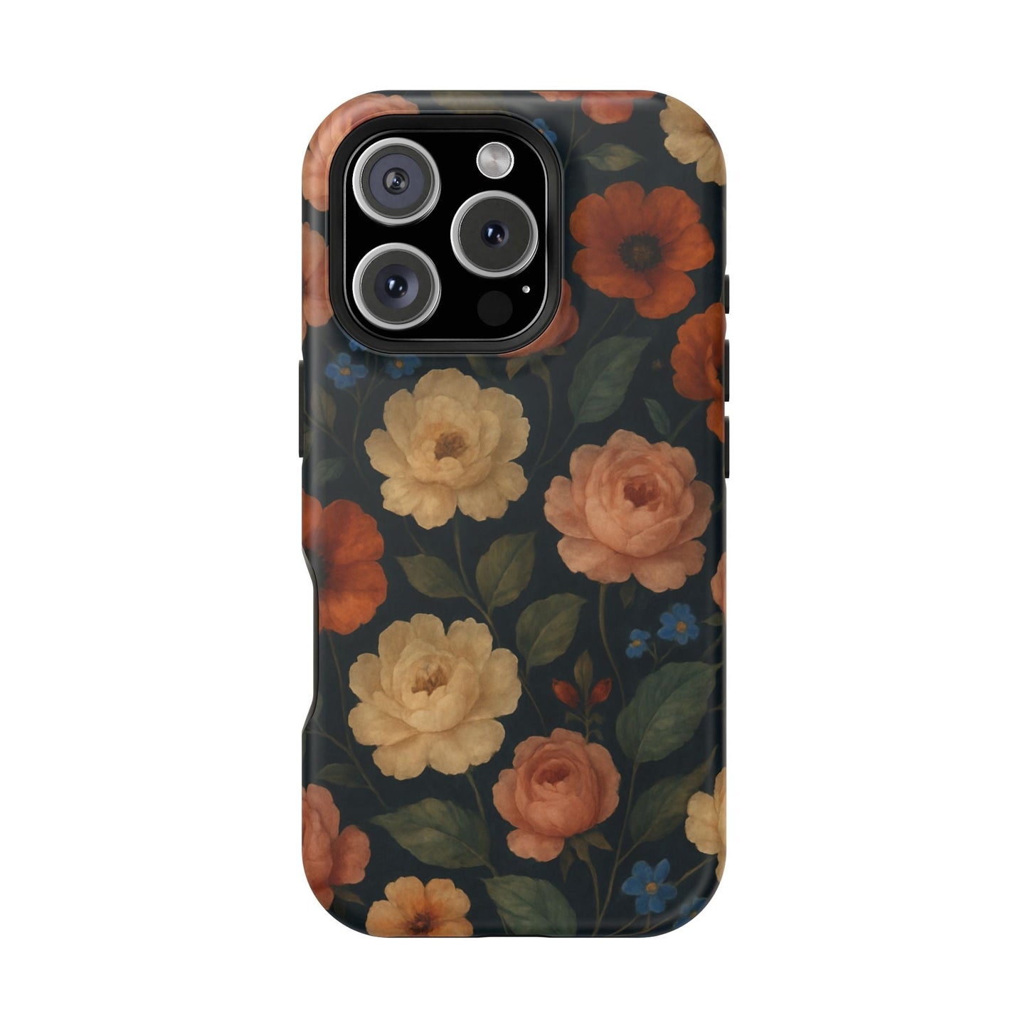 Floral Vintage Rose Magnetic Impact iPhone Case with MagSafe  Shamo's iPhone 16 Pro / Matte