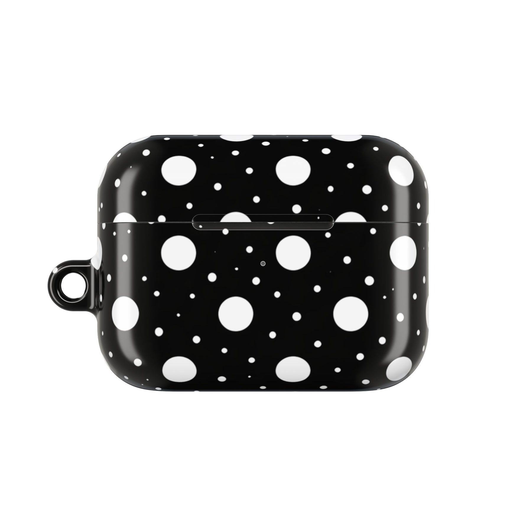Polka Dot AirPod Case – Black & White Retro Spot Protective Cover