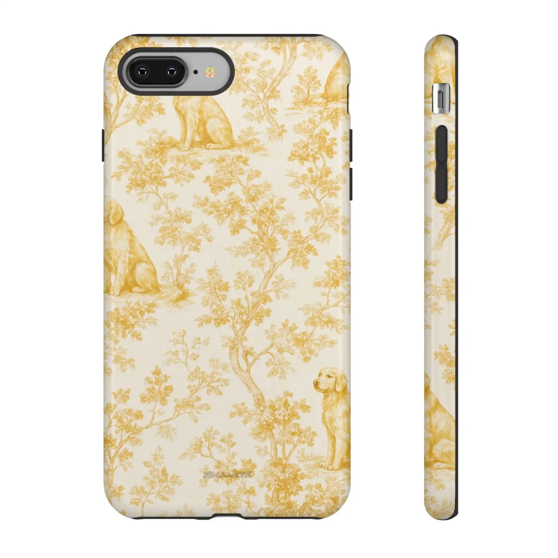 Golden Retriever Pattern Phone Case — Impact Resistant Tough Cases