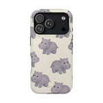 Cute Tiny Hippo Magnetic Impact-Resistant Phone Case