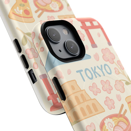 Tokyo Travel iPhone Case - Cute Japan Design | MagSafe