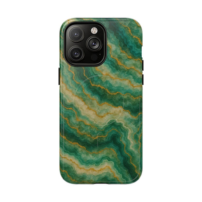 Green Marble iPhone Case with MagSafe - Shamo's