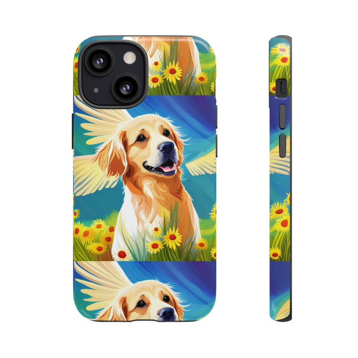 Tough Cases Golden Retriever with Wings Phone case