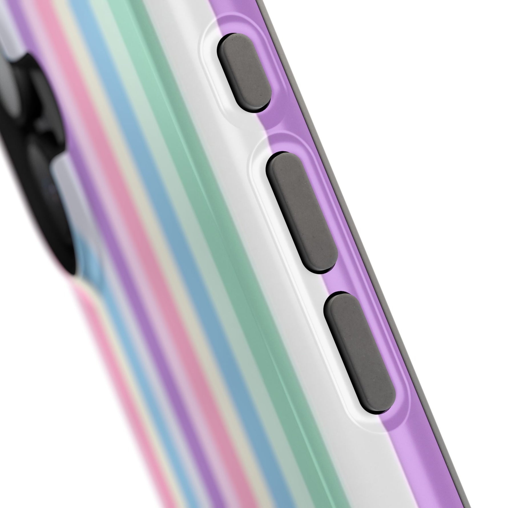 Pastel Stripe MagSafe Compatible Magnetic Impact-Resistant Phone Case - iPhone 17 / Glossy - Shamo's