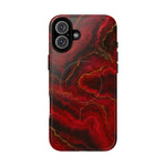 Red Marble iPhone Case with MagSafe - Shamo's