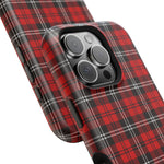 Red Tartan Plaid Impact-Resistant iPhone Case | MagSafe compatibility  Shamo's