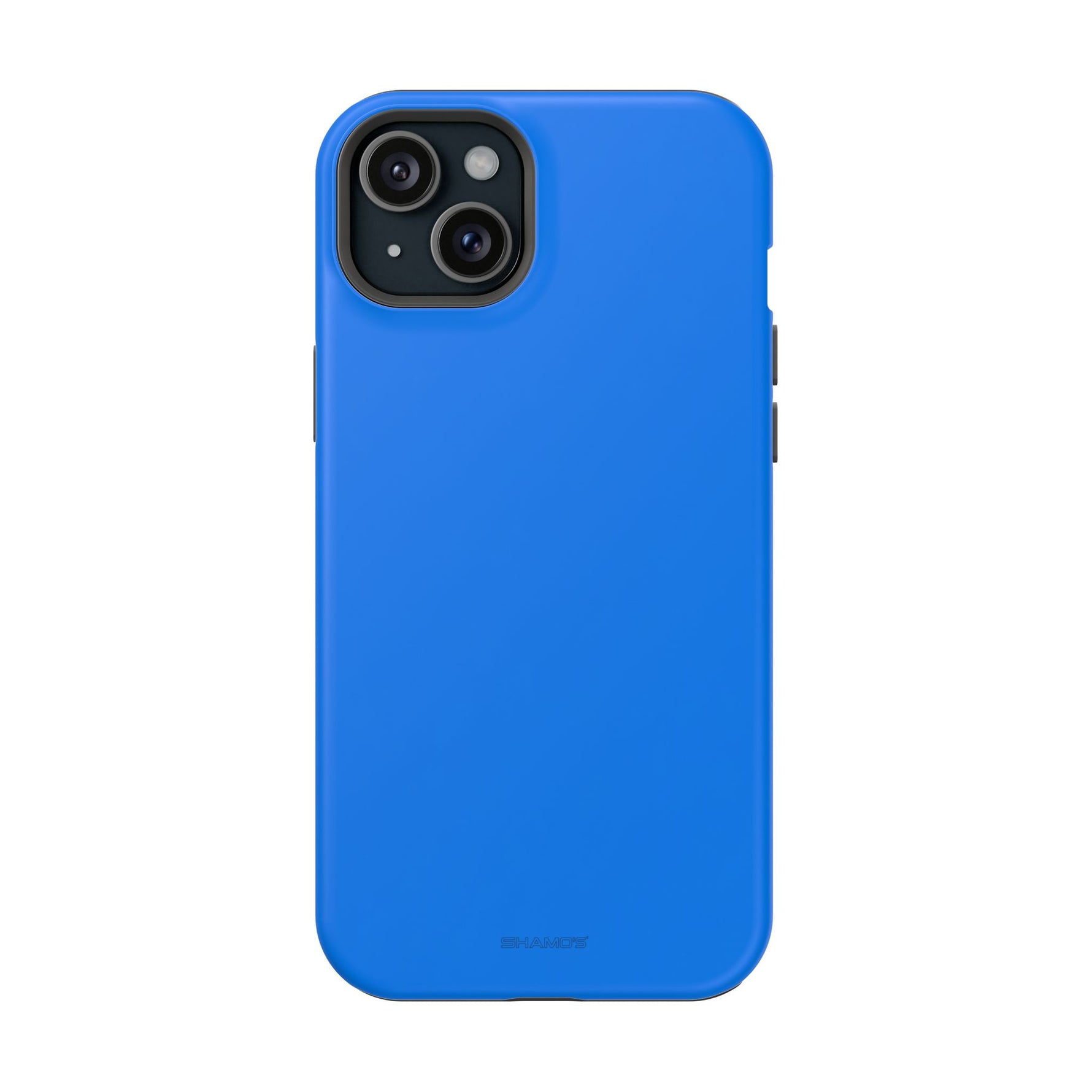 Cobalt Pop Blue Solid Color Impact-Resistant iPhone Case | Slim Shockproof MagSafe-Compatible