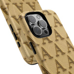 Gold Monogram 'A' iPhone Case with MagSafe  Shamo's