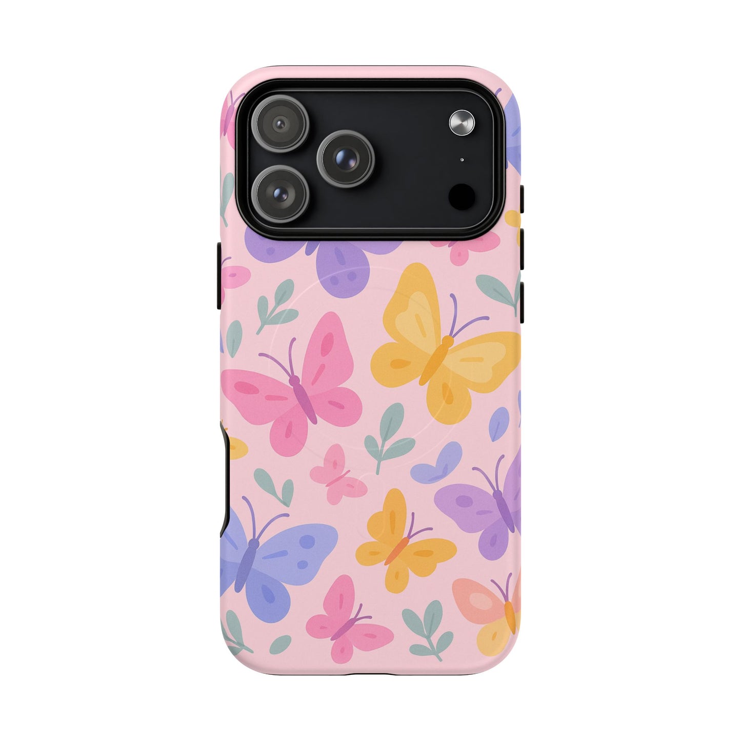 Butterfly Pattern Compatible with MagSafe Tough Magnetic Phone Case