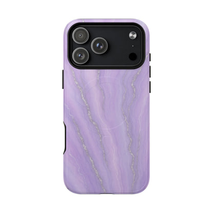 Lavender Marble iPhone Case with MagSafe - Shamo's