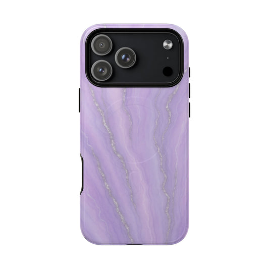 Lavender Marble iPhone Case with MagSafe - Shamo's