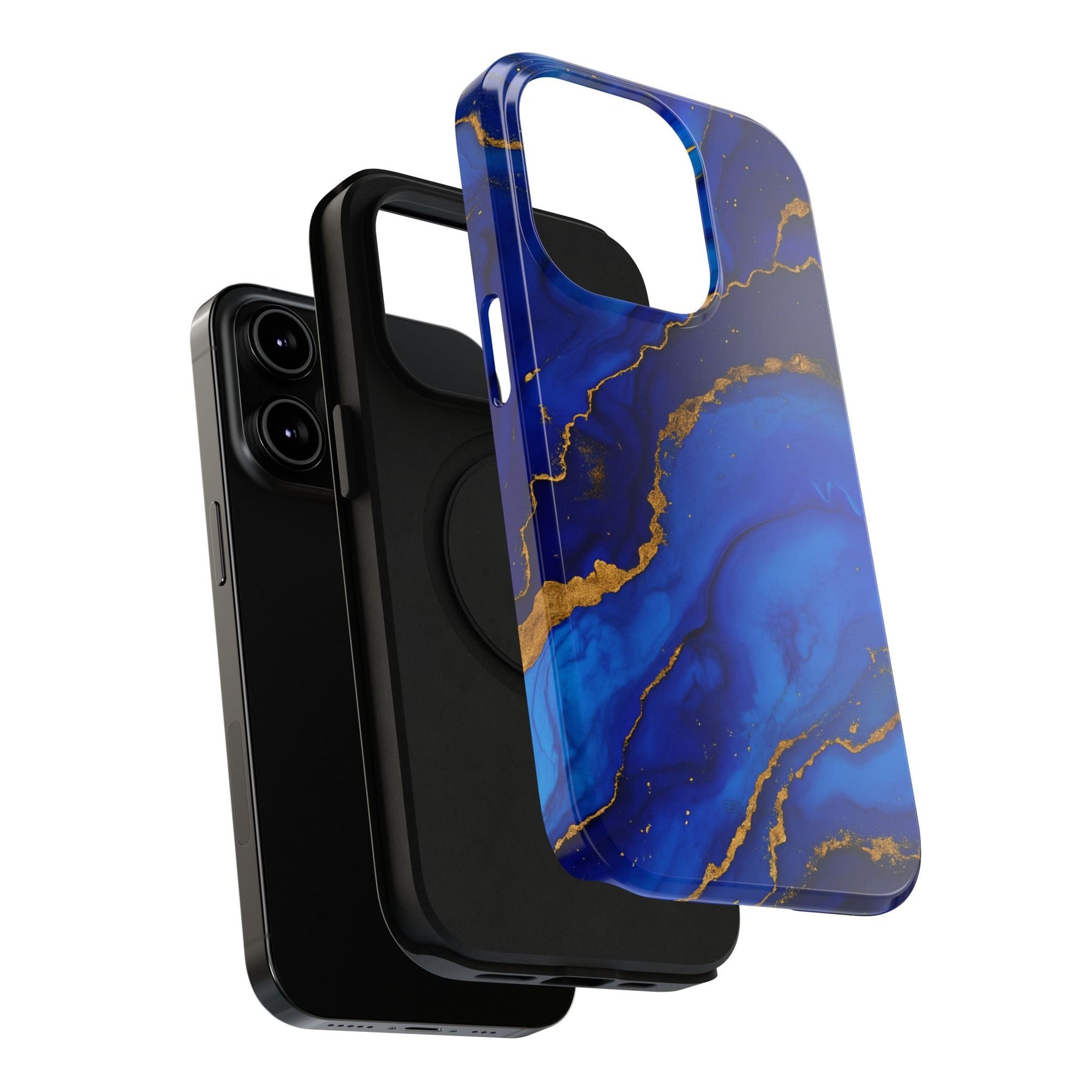 Blue Gold Marble Phone Case  Shamo's