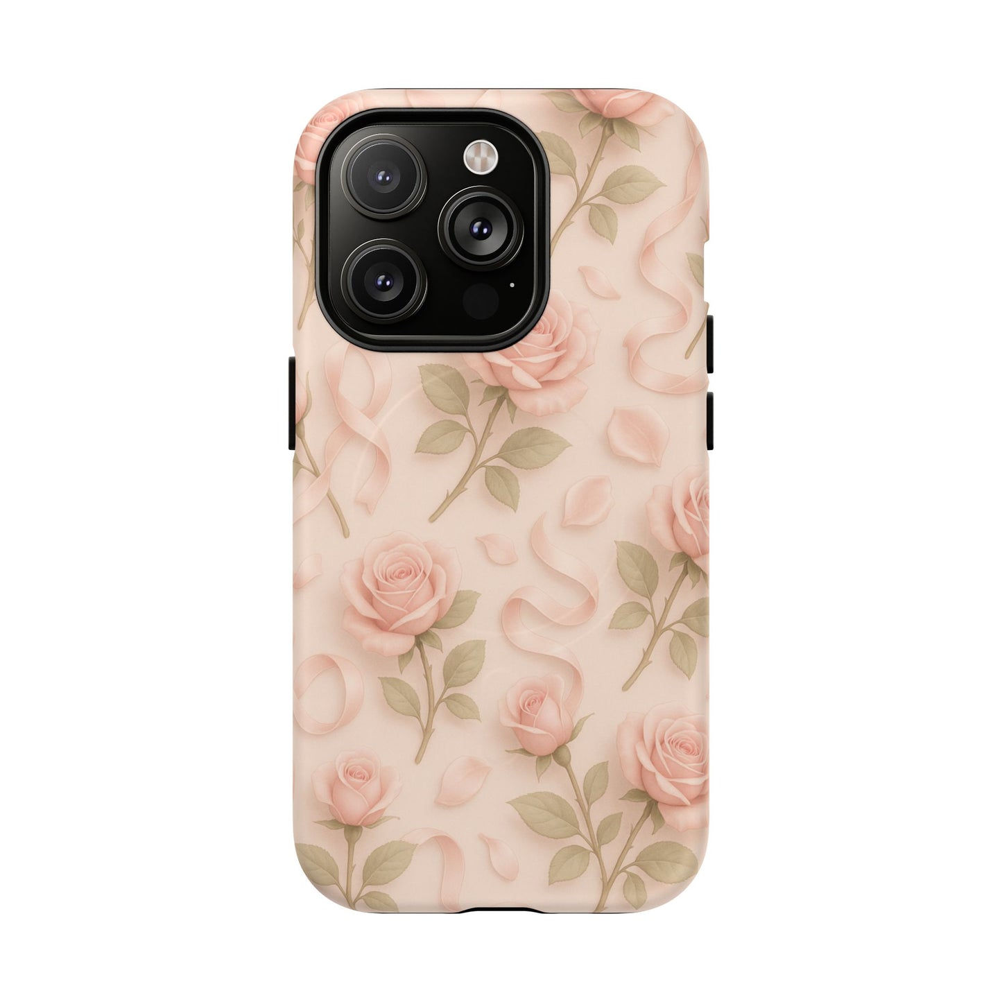 Blush Roses and Ribbons 3D iPhone Case | MagSafe