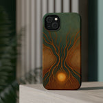 Abstract Tree of Life Design Golden Origin iPhone Case | MagSafe Compatible  Shamo's