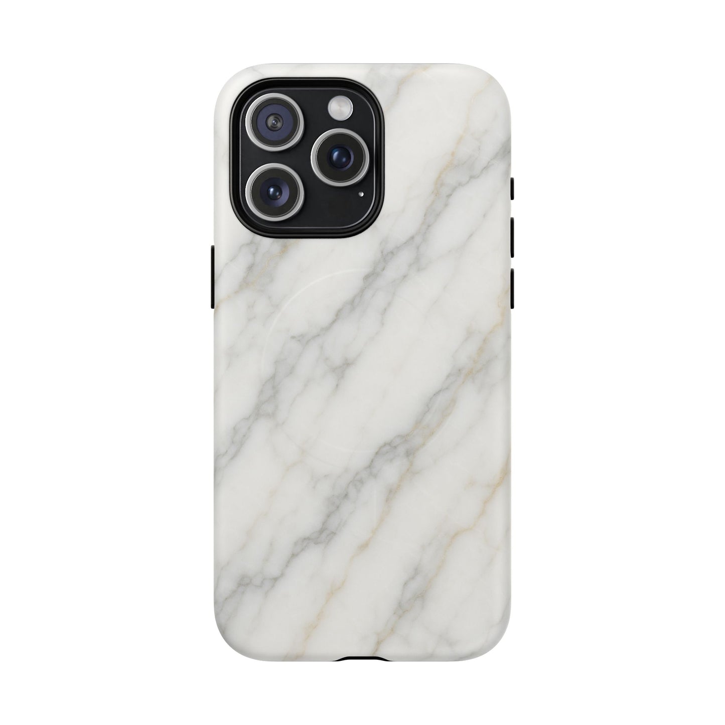 Classic White Marble iPhone Case with MagSafe - Shamo's