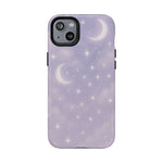 Celestial Lavender iPhone Case — Moon & Stars MagSafe Compatible - Shamo's