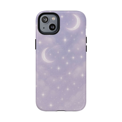Celestial Lavender iPhone Case — Moon & Stars MagSafe Compatible - Shamo's