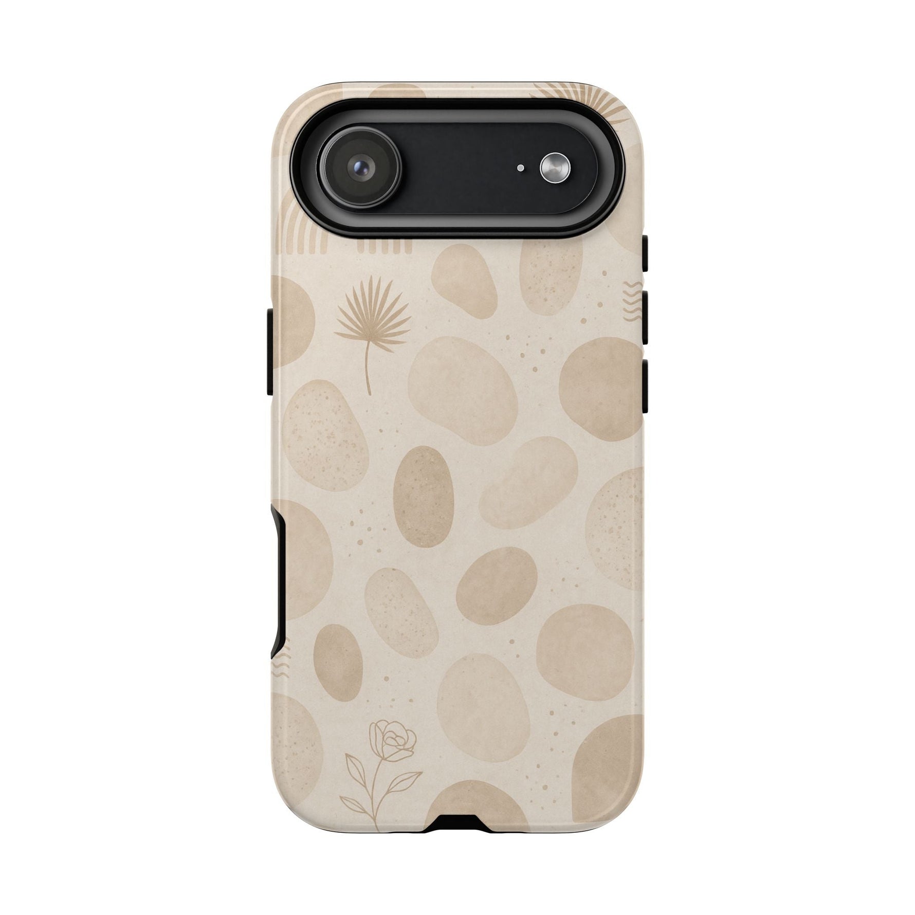 Neutral Pebble Pattern Tough iPhone Case  Shamo's iPhone 17 Air / Glossy